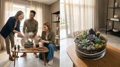 Terrário aberto ou fechado: como escolher, montar as camadas e evitar o excesso de água